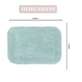 thumbnail image 3 of Home Weavers Radiant Collection Bathroom Rug 100% Cotton Bathroom Rugs Set, Washable Rug, Soft and Absorbent bath Rug, Kitchen Mat, Bath Rug, Bath Floor Mat Non Slip, 17"x24" Rectangle, Sky Blue, 3 of 9