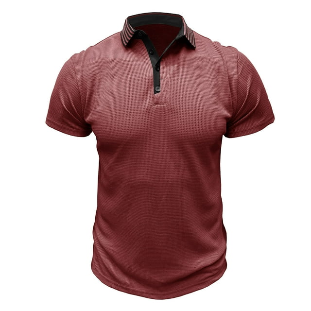 Birdeem Chemises pour Hommes Mode Décontractée Manches Courtes Rayures Col Rabattu Chemise à Boutons Blouse
