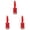 Red 3PCS, variant on Red Large Curved Comb With Design Men's And Women's Curly Hair Straight Hair Static Smooth Hair Portable
