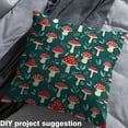 thumbnail image 2 of Manfei Hippie Mushroom Sewing & Crafting Fabric (3 Yards) for Kids, Cartoon Leaves Home Decor Fabric by the Yard, Tropical Botanical Plants DIY Fabric, 2 of 6