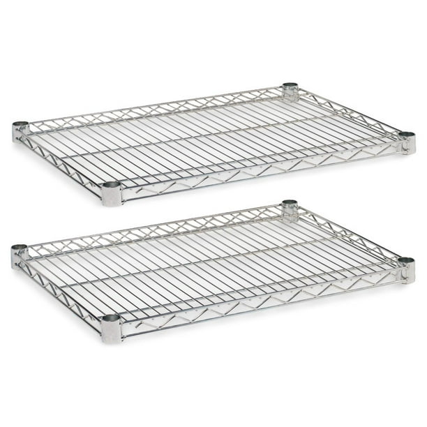 Industrial Wire Shelving Extra Wire Shelves, 24w X 18d, Silver, 2
