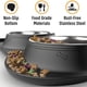 thumbnail image 3 of El perro del acero inoxidable rueda el alimentador del animal doméstico del agua de la comida sin prenda impermeable antideslizante de la estera del silicón del derrame, 3 of 5