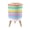 Color 2, variant on Small Trash Can with Lid Pastel Stripes Rainbow Stripes Summer Stripes Seamless 1.8 Gallon Dog Proof Trash Can Round Garbage Can Waste Bin Wastebasket for Bathroom Bedroom Living Room