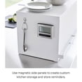 thumbnail image 6 of Yamazaki Home Front-Opening Countertop Storage Rack, White, Steel, No Assembly, 6 of 7