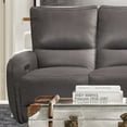 thumbnail image 6 of Furniture of America Larchvale Transitional Adult Leather Zero Gravity Power Reclining Sofa with USB Port, Gray, 6 of 8