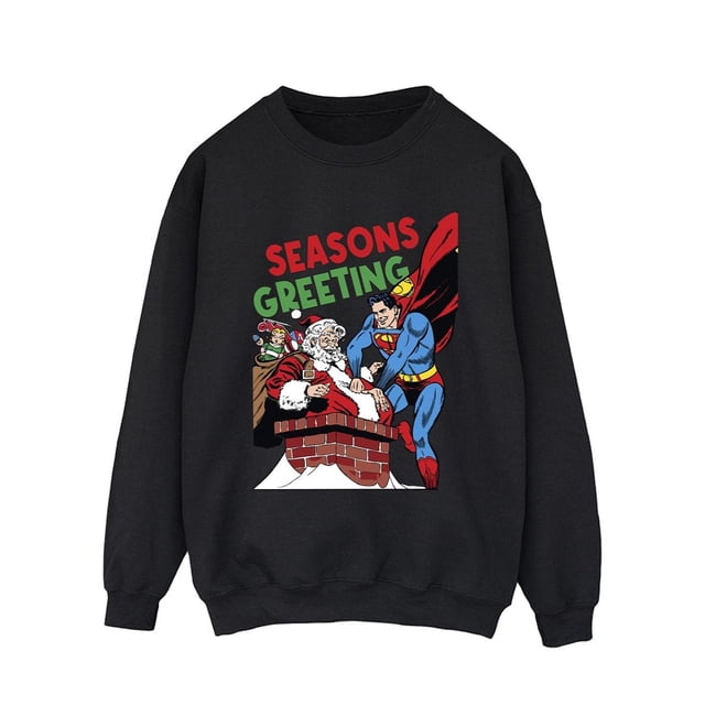 DC Comics Chandail Molletonné pour Hommes Superman Santa Comic
