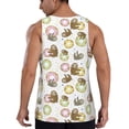 thumbnail image 3 of Haiem Donut Sloth Men Workout Tank Top Gym Bodybuilding Sleeveless Muscle T Shirts Athletic Tank Breathable Workout Shirt-Large, 3 of 9