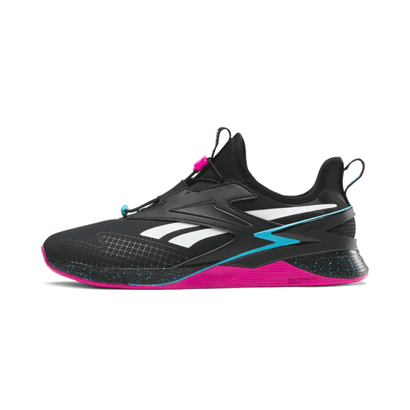 REEBOK MENS Nano X3 Froning "Core Black / Laser Pink / Bold Cyan" 100074781 100074781 from Stadium Goods