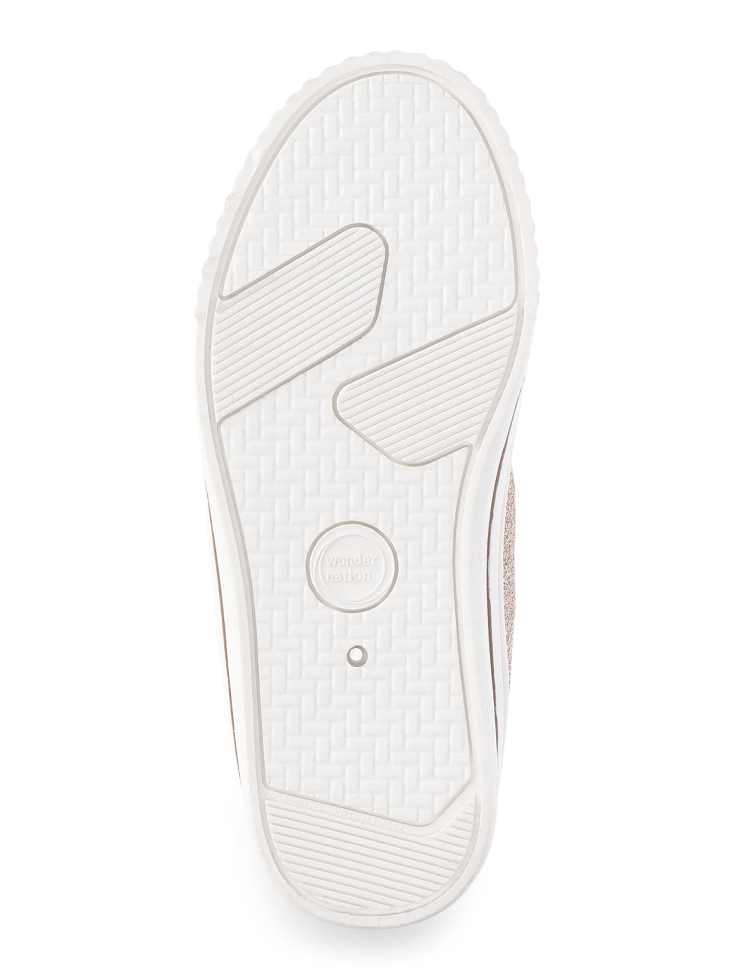 Wonder Nation Little Girl & Big Girl Canvas Bump Toe Sneakers