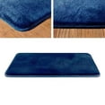 thumbnail image 2 of GUOOL Soft Memory Foam Bath Mat, Non- Absorbent Velvet Bath Rug, Rug, Blue 40x60cm, 2 of 9