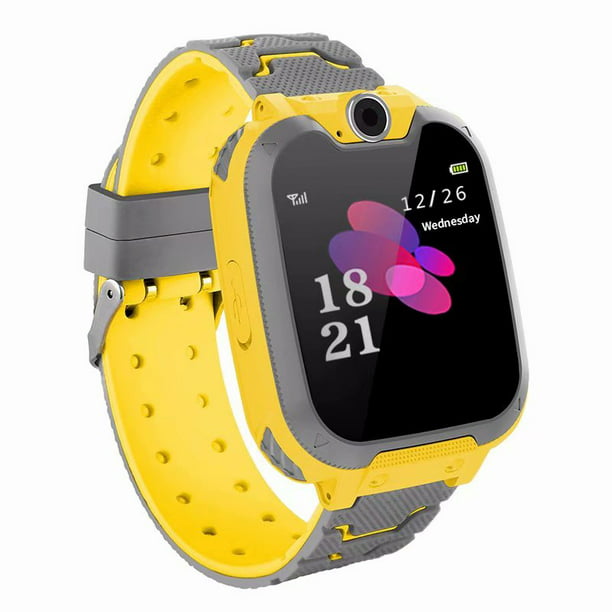 Kids Smartwatch Phone Game Watches Touch Screen Camera Watch With Sos Call For Boys Girls Children Gifts Yellow Not Included Sim Card Walmart Com Walmart Com