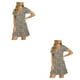 thumbnail image 3 of Qarigey Vestidos de una línea de dama Estampado de flores rotas Tallas múltiples Mujeres sexy Cintura delgada Vestido con estampado Type1 NO1, 3 of 6