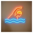 thumbnail image 1 of Letrero Luminoso De Neón Para Natación, Brillo Ajustable, Ideal Para Escuelas De Natación, Clubes, Gimnasios, Spas Y Complejos Deportivos 40cm, 1 of 3