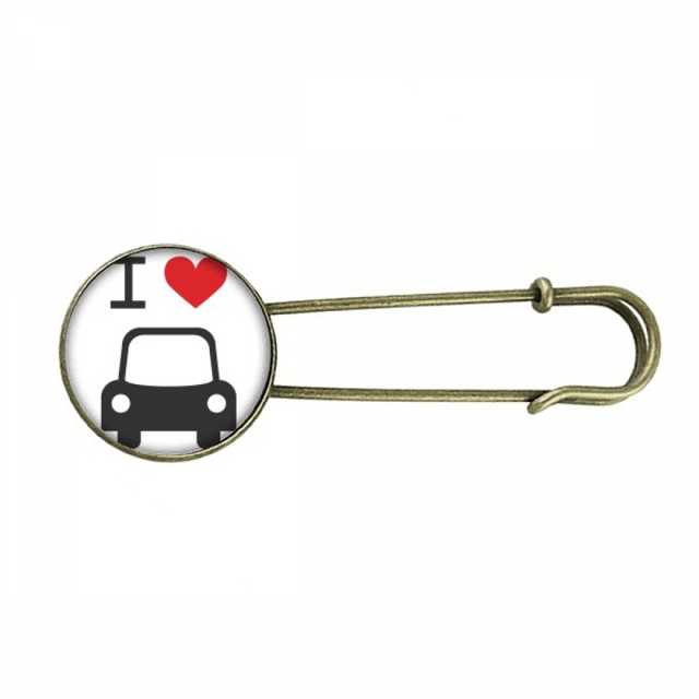 Me encanta el corazon rojo patron de coche EsES Broche De Broche De Metal Antiguo Unbranded M