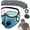 Lake Blue, variant on Reusable Carbon Filter Dust Mask With Eye Protection, Breathable 6-Layer Filtration for Woodworking, Cycling, Outdoor Work