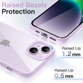 thumbnail image 5 of JETech Case for iPhone 14 Plus 6.7-Inch, Shockproof Phone Bumper Cover, Solid Color Matte TPU Frame, Anti-Scratch Clear Back (Purple), 5 of 6