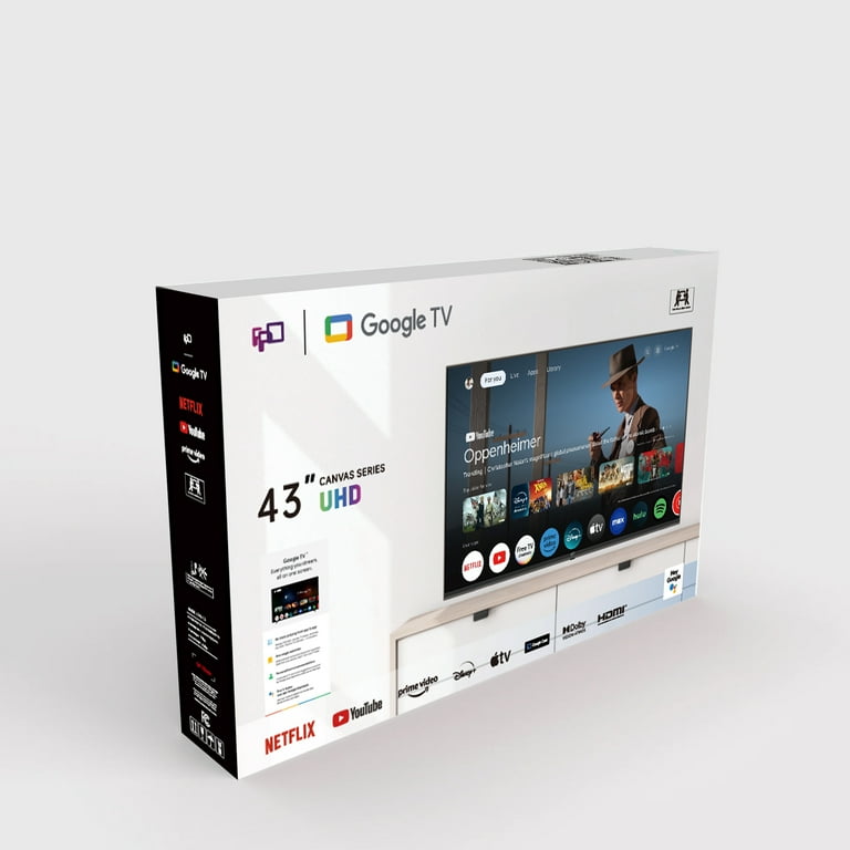 43V Google TV Canvasシリーズ 4K UHD 43