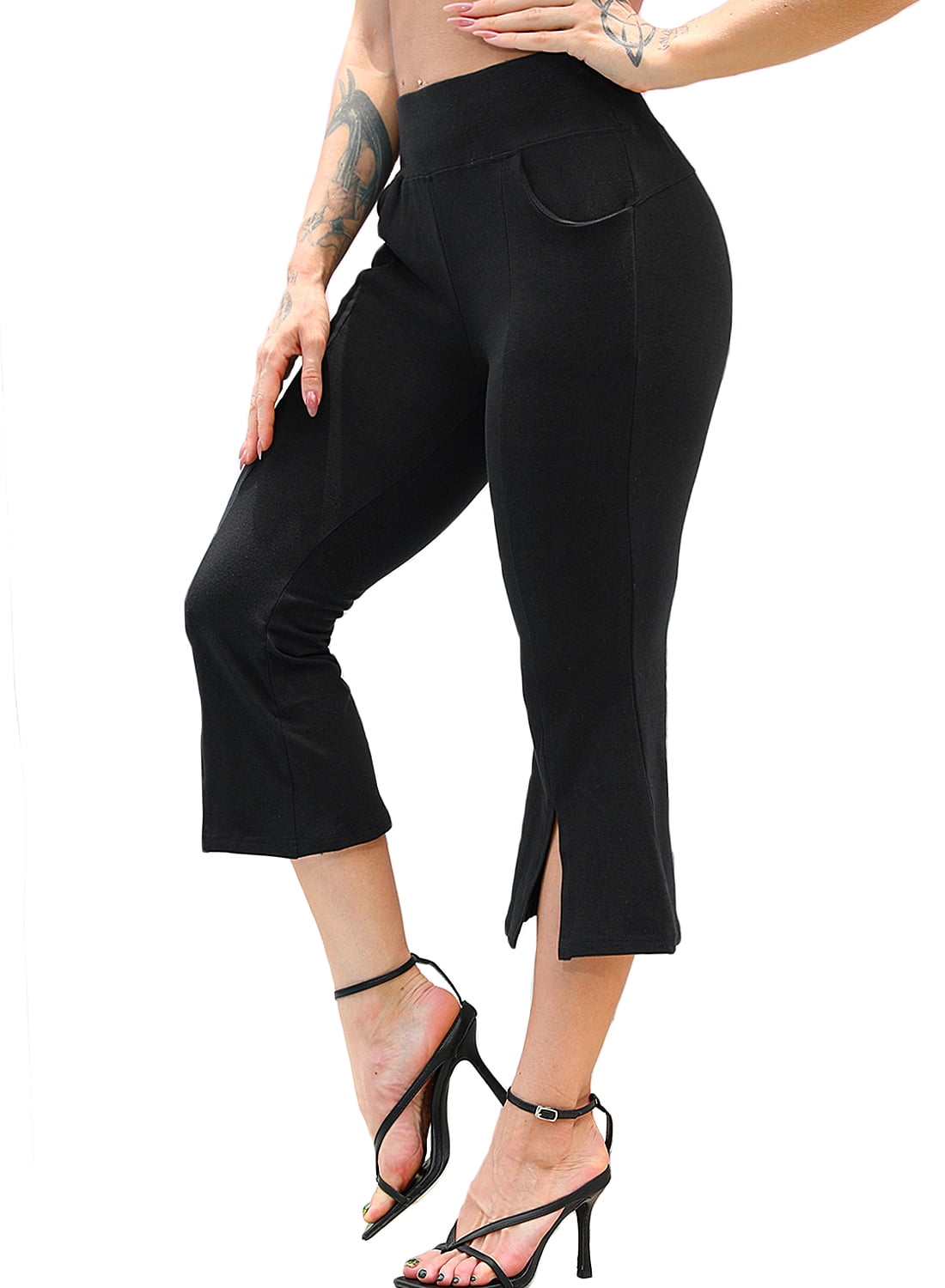 exercise capris with pockets