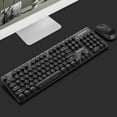 thumbnail image 4 of Milaget Lovely Retro N520 Wireless Mechanical Keyboard Mouse Set Round Key - black, 4 of 8