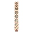 thumbnail image 4 of 1.52 ct Brilliant Round Cut Synthetic Yellow Moissanite 18K Rose Gold Eternity Band SZ 5, 4 of 6