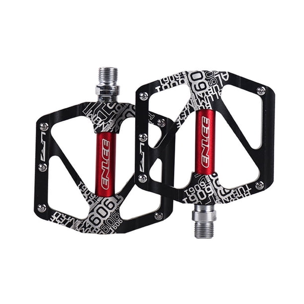 Wosthever 1 par de pedales antideslizantes, sillines duraderos anchos impermeables de aleación de aluminio para bicicleta, accesorios universales de Ciclismo Negro Wosthever OD029905-01B