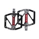 thumbnail image 1 of Wosthever 1 par de pedales antideslizantes, sillines duraderos anchos impermeables de aleación de aluminio para bicicleta, accesorios universales de Ciclismo Negro Wosthever OD029905-01B, 1 of 6