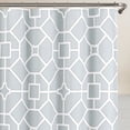 thumbnail image 3 of Echelon Home  Gramercy Shower Curtain Taupe, 3 of 5
