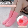 thumbnail image 2 of Women Fuzzy Socks Cozy Soft Fluffy Cute Animal Slipper Socks Sleeping Warm Socks Christmas Gift for Girls, 2 of 8