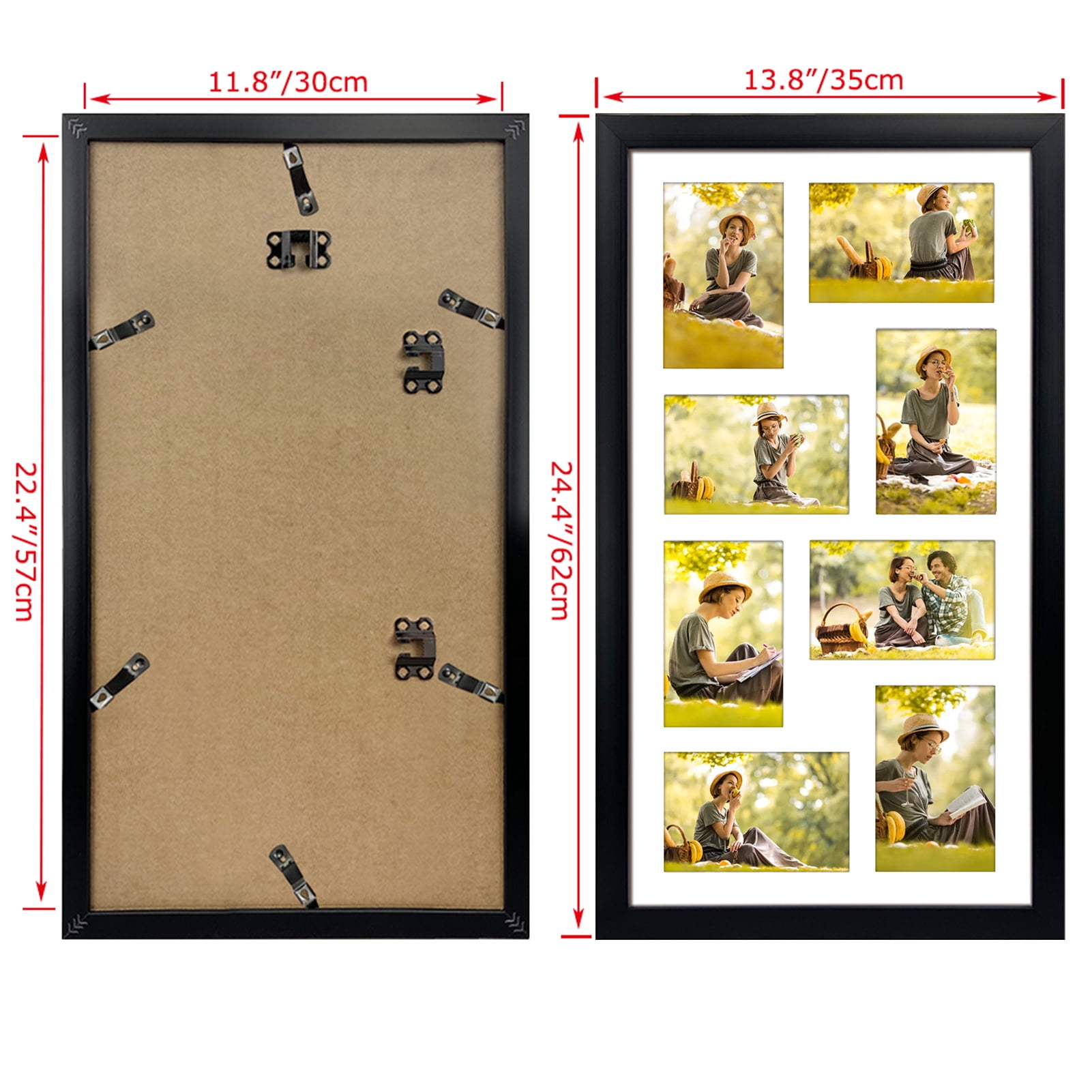 Realnique Black 4x6 Picture Frames [4 pack] Patented wall-mounted sock –  Realnique®