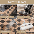 thumbnail image 5 of Hiasan 2 Piece Anti Fatigue Kitchen Rugs, Waterproof Comfort Mats for Standing Long Hours, Fit Kitchen, Office, Busy Households, 17"x30"+17"x59", Black Checkerboard, 5 of 6