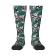 thumbnail image 2 of Picia Women Crew Soft Moisture-wicking Socks Tropical Leaves Pattern Design Cotton Socks, One Size fit All, 2 of 9