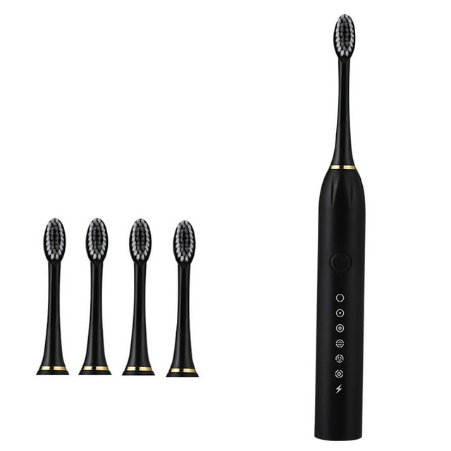 Cameland Electric Toothbrush, Electric Toothbrush With 4 Brush Heads, Smart 6-speed Timer Electric Toothbrush IPX7