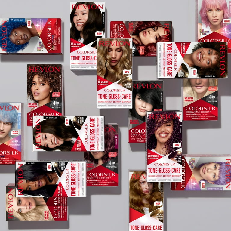 Revlon Colorsilk Digitones Permanent Hair Color with Keratin, 94D