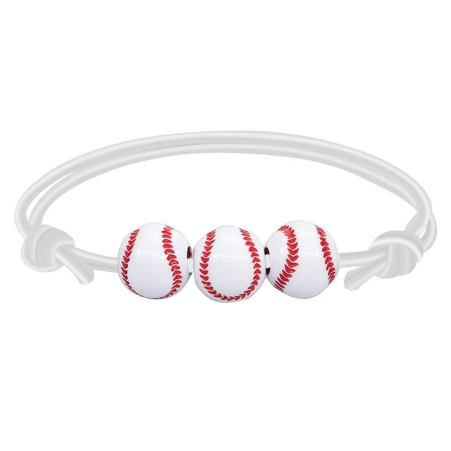 Basketball Baseball Bracelet Wax Line Tennis Rugby Bracelet Boys Girls Sports Jewelry