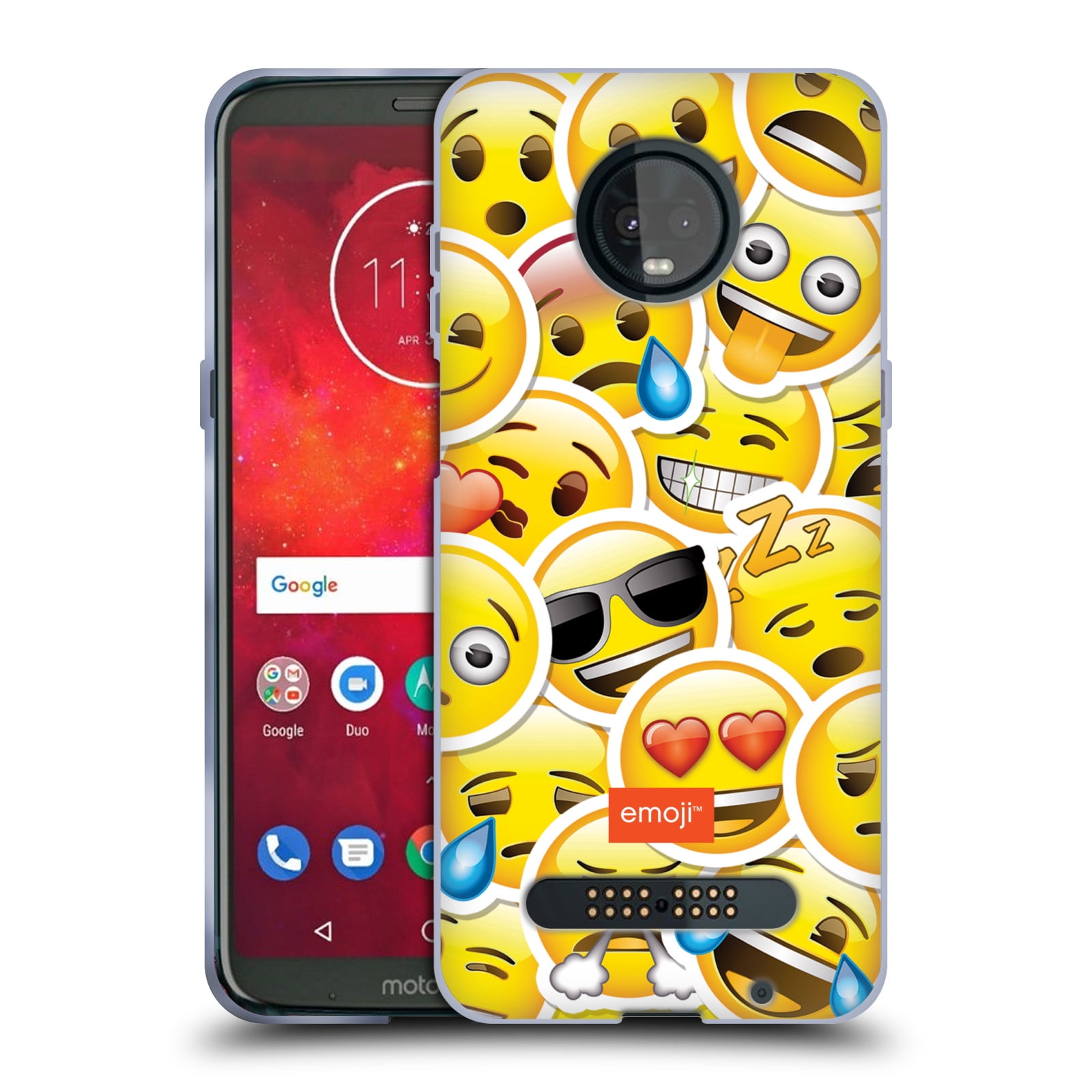 OFFICIAL EMOJI SMILEYS SOFT GEL CASE FOR MOTOROLA PHONES
