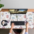 thumbnail image 4 of Long Mouse Pads for Desk,White Fairy Castle Pattern Desk Mats on Top Of Desks, Desk Mouse Pad Extra Large with 3mm Non-Slip Base and Stitched Edge for Gaming,Office,Work,Home 47.3"x23.6", 4 of 6