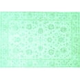thumbnail image 1 of Ahgly Company Indoor Rectangle Oriental Turquoise Blue Traditional Area Rugs, 8' x 10', 1 of 4