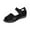 Black, variant on Anuirheih Summer Ladies Shoes Wedge Heel Hollow Out Fish Mouth Casual Women's Sandals Sandals Women (Black)