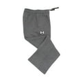 thumbnail image 2 of Under Armour Youth Hustle Fleece Pants Carbon | White Youth Small, 2 of 3