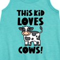 thumbnail image 2 of Instant Message - This Kid Loves Cows - Toddler & Youth Girls A-line Dress, 2 of 5