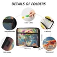 thumbnail image 3 of DIXRUYEE Organ Folders Expanding Folder with Color Label 13 Pocket Summer Serenity Printed, 3 of 7