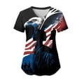 thumbnail image 5 of UngA 250 Anniversary USA Shirt Women USA 250th Anniversary Shirt Patriotic American Flag Eagle Tops 1776-2026 Gifts Women's Shirts (Black,S), 5 of 6