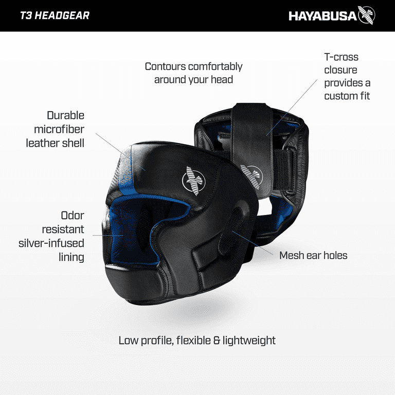 Hayabusa T3 Full Face T-Cross Hook and Loop Vylar MMA