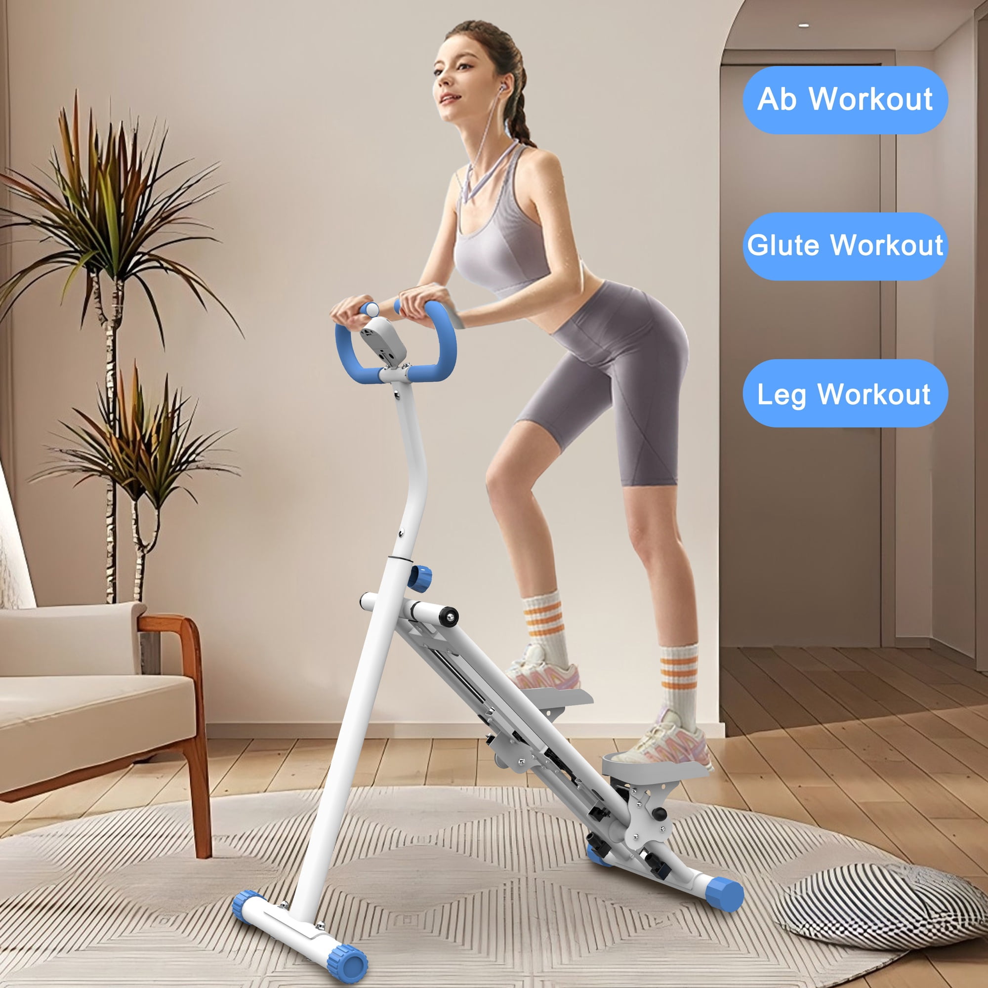 Stair Stepper for Home Gym Exercise, Segmart Vertical Climber Exercise Machine, Full-Body Cardio Machine with Adjustable Handles, Extended Step Range Climber Machine for Legs, Core and Glute Workouts