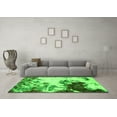 thumbnail image 3 of Ahgly Company Indoor Rectangle Abstract Green Modern Area Rugs, 2' x 4', 3 of 4