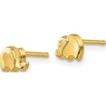 thumbnail image 2 of 14K Yellow Gold Polished Elephant Post Earrings (5 X 7) Made In Spain ye1759, 2 of 5