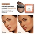 thumbnail image 3 of Baked Powder Powder Foundation Skin Contouring Oil Control Even Skin Tone Natural Appearance Pearlescent Bronze Compact Powder Makeup Highlighter Stick for Dark Skin Makeup Pearls, 3 of 3