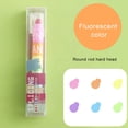 thumbnail image 7 of Pebbuoy Marker Pen Round Tip 6 Colors Quick-Drying Crayons for DIY Albums Drawing And Marking in Book Coloring Art Supplies, 7 of 7