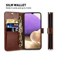 thumbnail image 4 of Premium Leather Wallet Case with Glass Screen Protector and RFID Blocking for Samsung Galaxy A71/A54/A53/A52/A52s/A51/A50/A30s/A34/A33/A32/A23/A21/A20, 4 of 5
