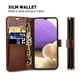 thumbnail image 4 of Premium Leather Wallet Case with Glass Screen Protector and RFID Blocking for Samsung Galaxy A71/A54/A53/A52/A52s/A51/A50/A30s/A34/A33/A32/A23/A21/A20, 4 of 5